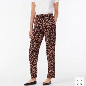 High-rise Wide Leg Trouser in Leopard